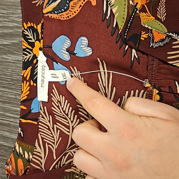 Maurices Floral Tank Top Blouse - Picture 3 of 4